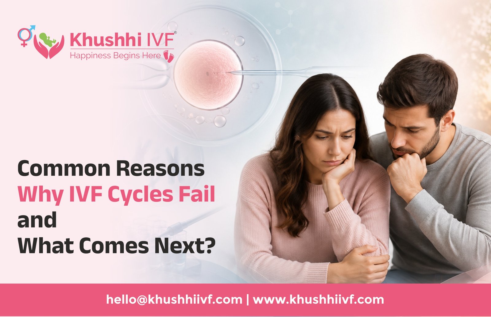 Sad couple for IVF Failed